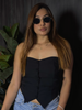 Chaleco Negro Strapless