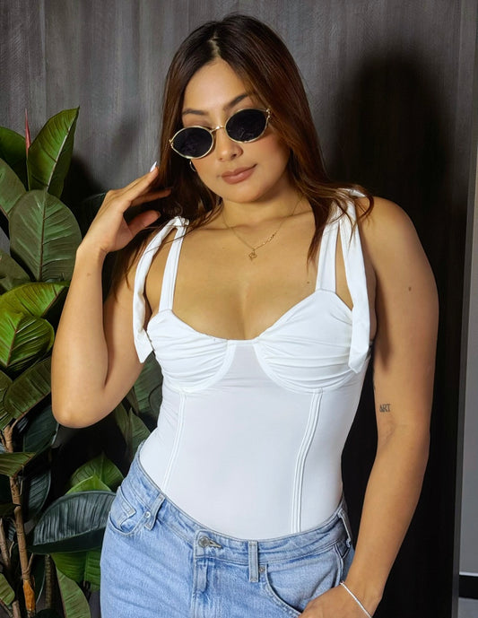 Body corset lazos romántico